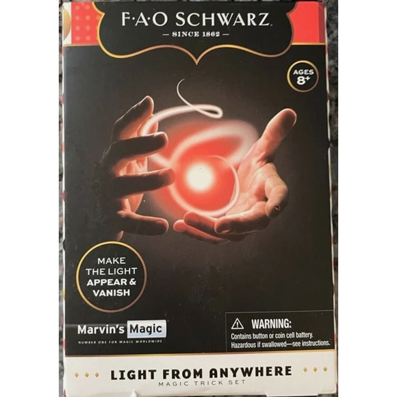 FAO Schwarz Light From Anywhere – Magic Trick Set by Marvin’s Magic – New in Box - Picture 1 of 2